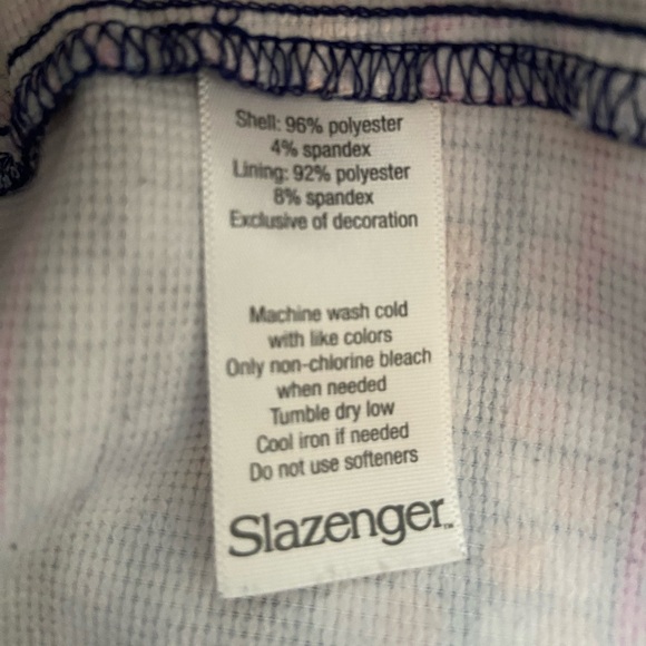 Slanzenger Activewear Golf Tennis Geometric Print Pull On Skirt Skort Sz 6 - Picture 6 of 7